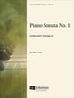 Piano Sonata #1 piano sheet music cover
